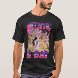 Camiseta Gráfica Autista Y Graciosa Gay Meme De Bootleg Pr