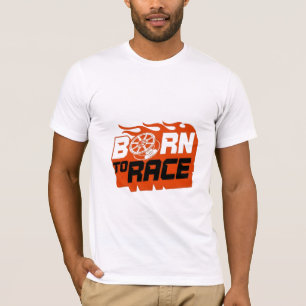 Camiseta gráfica automotriz nacida para correr