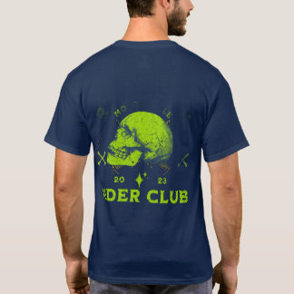 Camiseta gráfica azul marino masculina