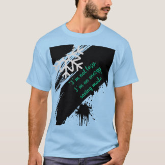 Camiseta gráfica azul trendy para hombres