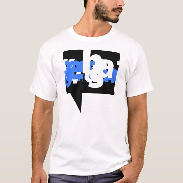Camiseta gráfica - azul visual de la voz (Anverso)