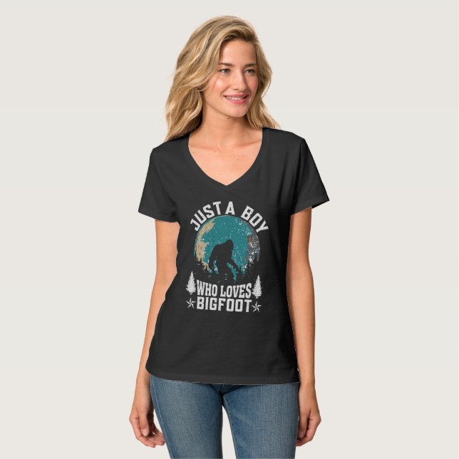 Camiseta gráfica Bigfoot Moon para hombres mujeres (Anverso completo)