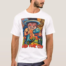 Camiseta Gráfica Blanca Squid Fear City