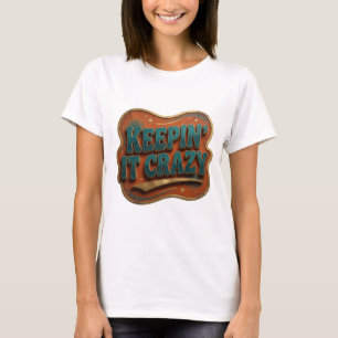 Camiseta gráfica Bold Blue KEEPIN' IT CRAZY