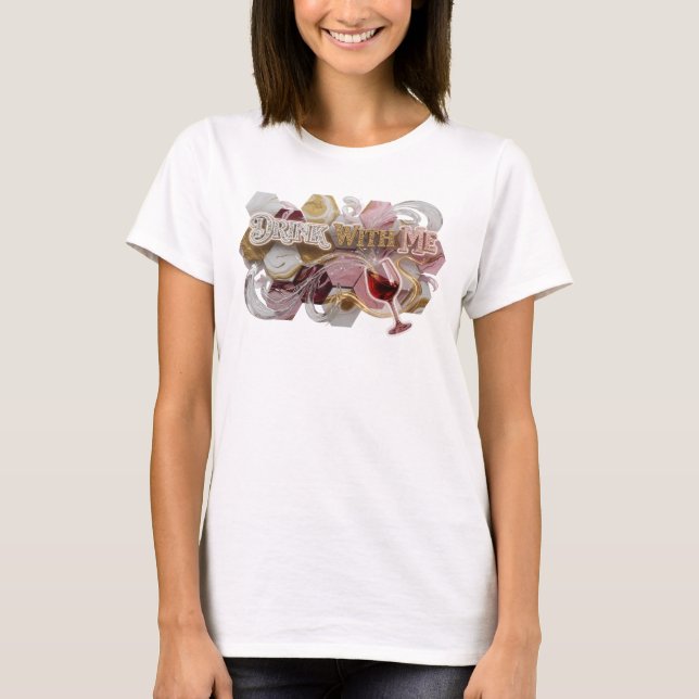 Camiseta gráfica Bold Pink BEBE CONMIGO (Anverso)