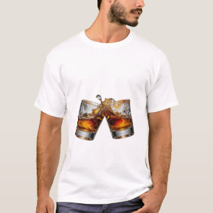 Camiseta gráfica Bold Silver WHISKY SPLASH
