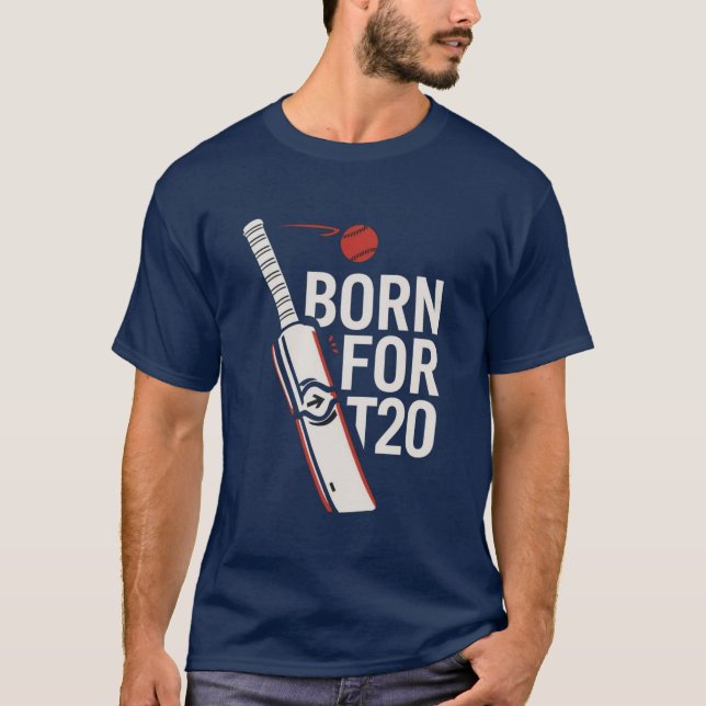 Camiseta gráfica Born For T20 Cricket (Anverso)