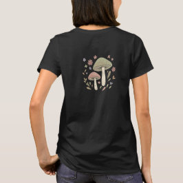 Camiseta Gráfica botánica de hongos Cottagecore