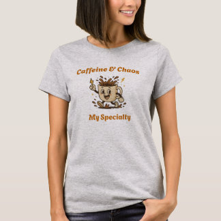 Camiseta gráfica - Cafeína y caos - Mi especialida