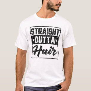 Camiseta Gráfica calva divertida de los hombres al aire lib