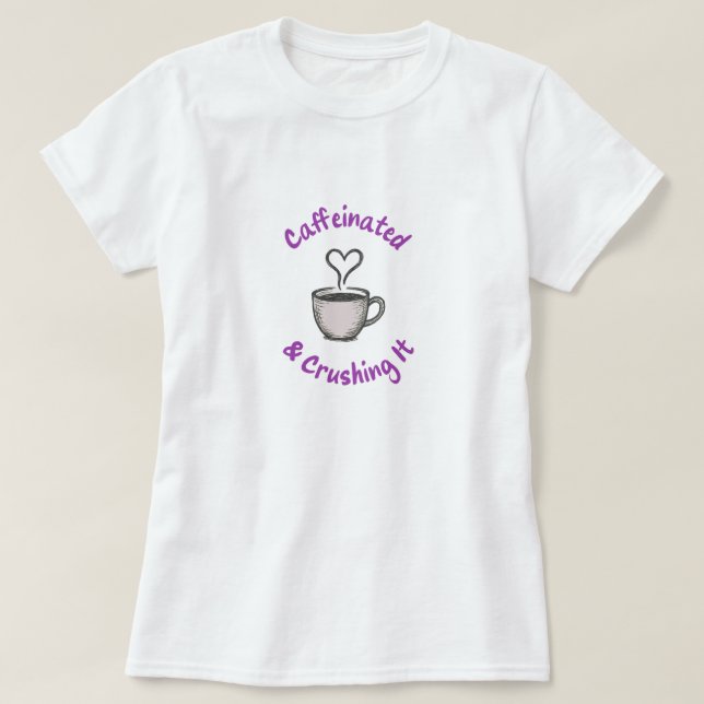 camiseta gráfica casual - amantes del café (Diseño del anverso)