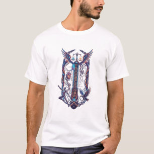 Camiseta gráfica ciberética futurista "Transformad