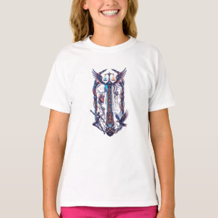 Camiseta gráfica ciberética futurista "Transformad