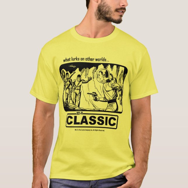 Camiseta gráfica clásica SCI-FI de los años 60 (Anverso)
