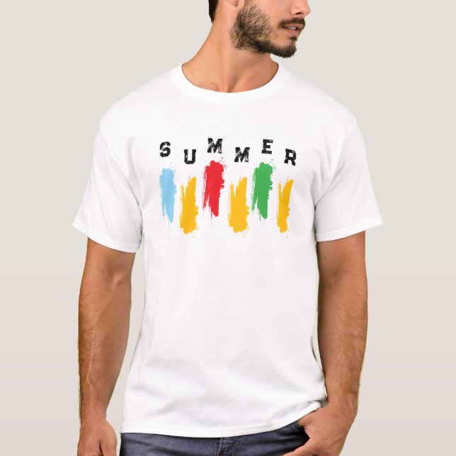 Camiseta gráfica Colores Vibraciones de Verano Cam (Anverso)
