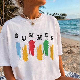 Camiseta gráfica Colores Vibraciones de Verano Cam