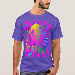 Camiseta Gráfica colorida de música de danza electrónica