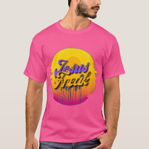 Camiseta Gráfica colorida estilo retro de Jesús Freak