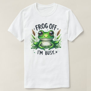Camiseta gráfica con cita de la rana descarada "Es