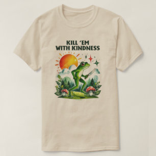 Camiseta gráfica con cita de rana y dicho ingenios