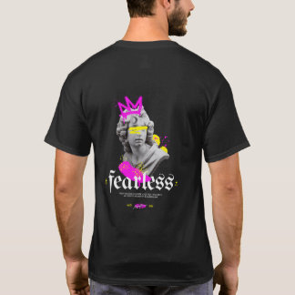 Camiseta Gráfica con Estampa Trasera de Estatua Gr