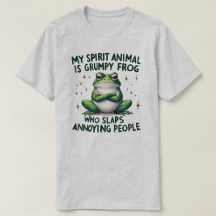 Camiseta Gráfica con Frase de Rana Audaz y Sassy