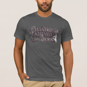 Camiseta Gráfica Con Marea Y Extremadamente Peligroso - Bl