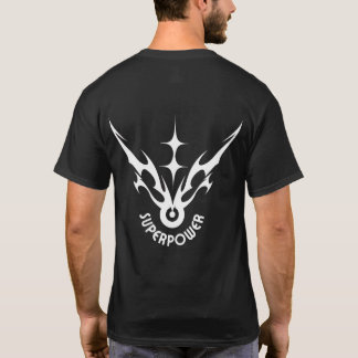 Camiseta Gráfica con Símbolo Tribal de Superpoder