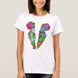 Camiseta gráfica con tatuaje de veneno de amor y e