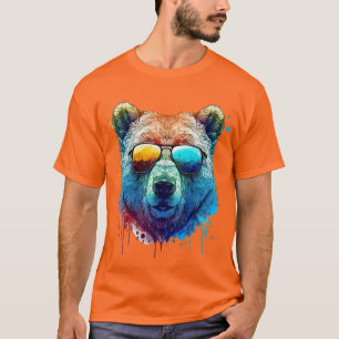 Camiseta gráfica Cool Bear Shades