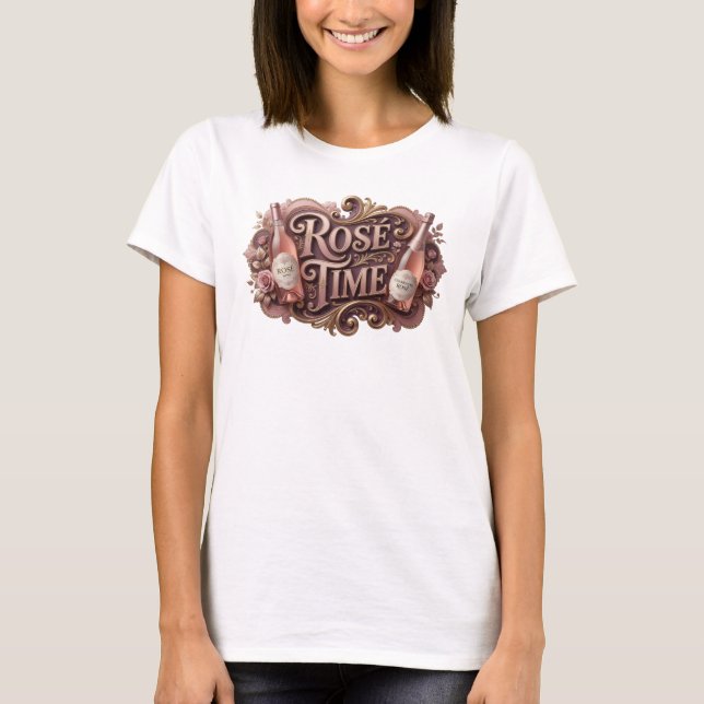Camiseta gráfica Cool Pink ROS TIME (Anverso)
