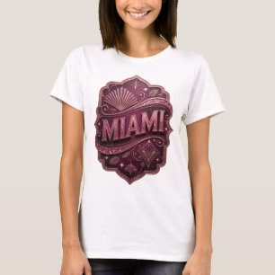 Camiseta gráfica Crisp Pink MIAMI