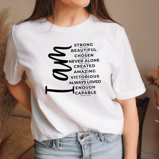 Camiseta Gráfica Cristiana Para Mujeres Fuertement (Subido por el creador)