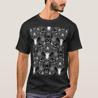 Camiseta Gráfica Damask de Halloween