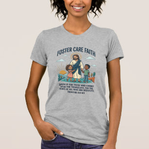 Camiseta gráfica de adopción y cuidado de Jesús Cr