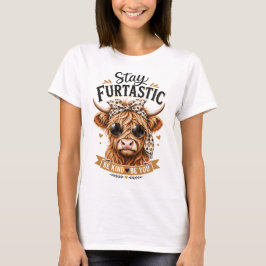 Camiseta gráfica de adorable vaca de las Highlands