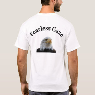 Camiseta gráfica de águila calva con mirada intrép