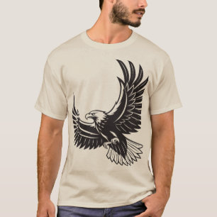 Camiseta Gráfica de Águila en Vuelo Majestuosa Dep