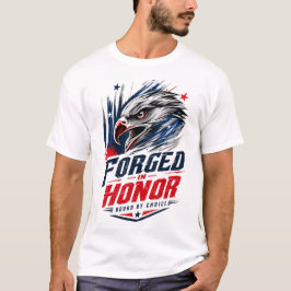 Camiseta gráfica de águila patriótica de honor