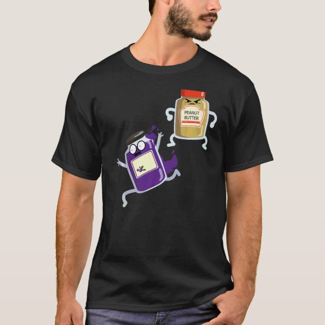 Camiseta Gráfica de alimentos de maní con mantequilla de ma (Anverso)