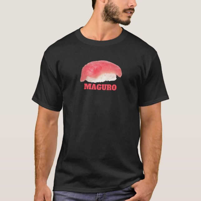 Camiseta Gráfica De Alimentos De Sínhi De Atún Maguro Nigir (Anverso)