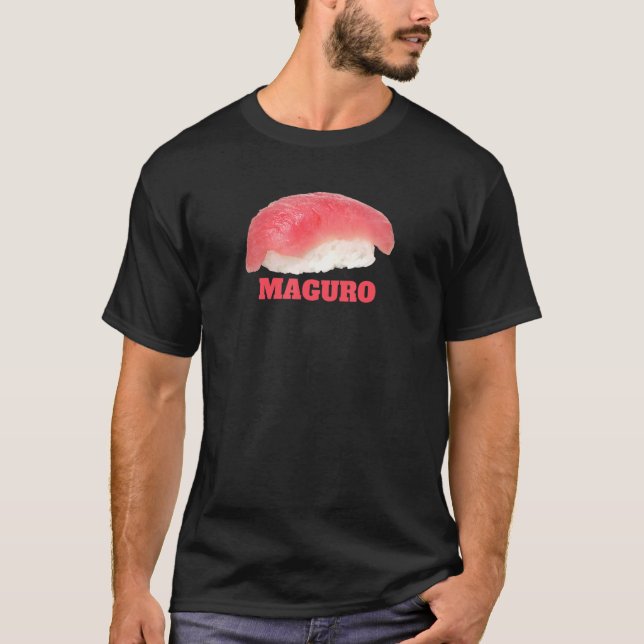 Camiseta Gráfica De Alimentos De Sínhi De Atún Maguro Nigir (Anverso)