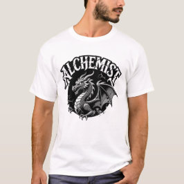 Camiseta Gráfica de Alquimista Serpiente Alada Acongojada