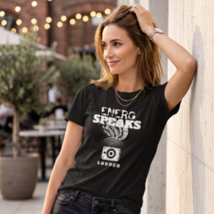 Camiseta Gráfica de altavoz de música 'La energía de las mu