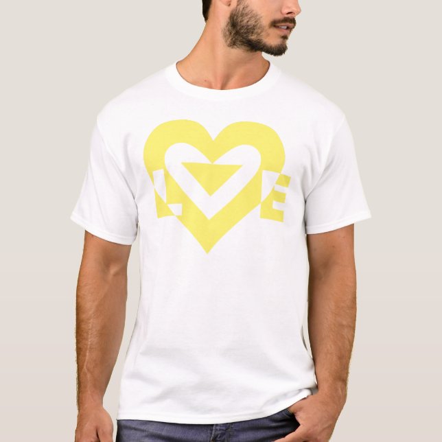 Camiseta Gráfica de amor de Guay, amarillo (Anverso)