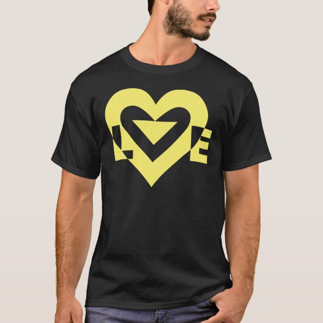 Camiseta Gráfica de amor de Guay, amarillo (Anverso)