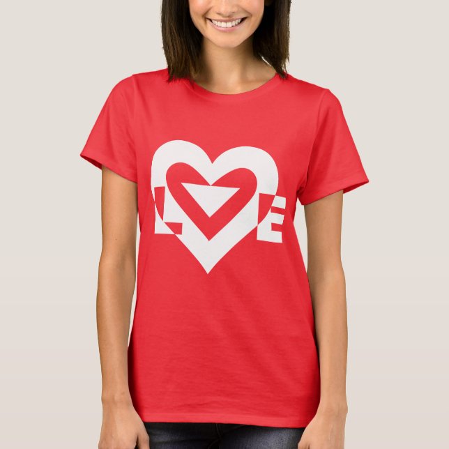 Camiseta Gráfica de amor de Guay, blanco (Anverso)