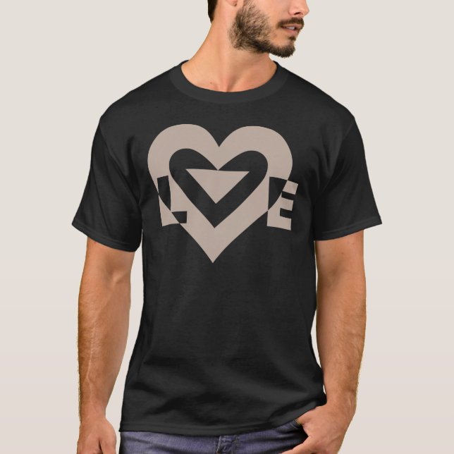 Camiseta Gráfica de amor de Guay, gris (Anverso)