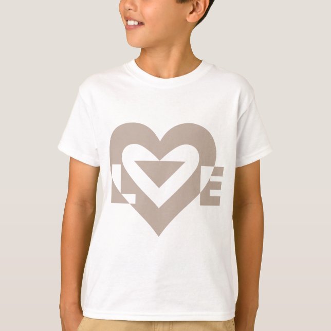 Camiseta Gráfica de amor de Guay, gris (Anverso)