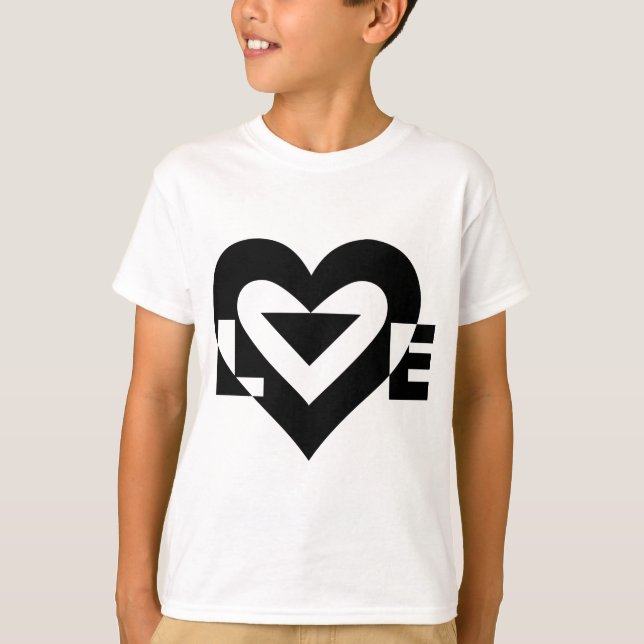 Camiseta Gráfica de amor de Guay, negro (Anverso)
